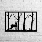 product_image_name-Generic-deer forest wall art-3