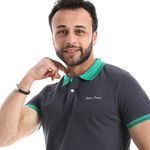 product_image_name-OLVER SAND-Double Colored Black Navy Comfy Polo-4