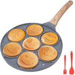 product_image_name-Generic-Pancake Pan 26 cm Non-Stick Pancake Maker 7 Holes with Smiley Pattern for Induction Mini Crepes Breakfast-1