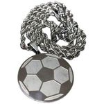 product_image_name-Generic-Full Stainless Steel Chain with Ball Pendant for Soccer Fans-4
