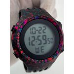 product_image_name-Generic-Digital Sports Watch – Black Case with Color Splash Design, LED Display, Water-Resistant, Unisex Casual Watch-4