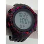 product_image_name-Generic-Digital Sports Watch – Black Case with Color Splash Design, LED Display, Water-Resistant, Unisex Casual Watch-5