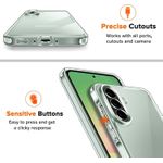 product_image_name-Generic- I فولر حافظة شفافة لهاتف سامسونج جالاكسي A56 شبكة الجيل الخامس 5G بدون اصفرار قياسي عسكري مقاوم للصدمات شفاف مقاوم للخدش جراب موبايل رفيع -6