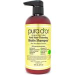product_image_name-Pura Dor-16 Oz Original Gold Label Anti-Thinning Biotin Shampoo Natural Earthy Scent, CLINICALLY TESTED Effective Results, Herbal DHT Blocker Hair Thickening Products, Women & Men, Color Treated Hair -1