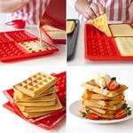 product_image_name-Generic-قالب الوفل - صانع وولفون من السيليكون، 4 تجاويف للفطائر والحلويات بالشوكولاتة، بدون عصا وآمن للاستخدام في الميكروويف، غسالة الصحون والمجمد (2)-4
