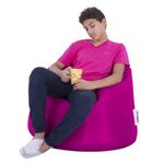 product_image_name-Penguin-Standard Bean Bag Waterproof - 85*50 - Dark Pink-1