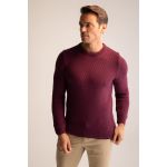product_image_name-Defacto-Man Crew Neck Slim Fit Pullover - Purple-4