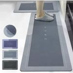 product_image_name-Generic-حصيرة جلدية ناعمة للحمام والبلاط السيراميكي لمنع الانزلاق في المنزل أو الحمام رمادى لون رمادى-1