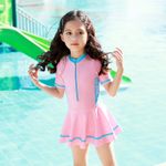 Kids Girls Bathing Suits Two Piece Swimsuits Tankini Beach Sport