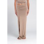 OUTDATED Ruched Skirt - Cafe - image 2