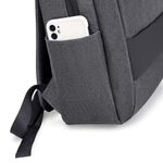 product_image_name-Generic-505 Slim Compact Business Waterproof Backpack 15.6 Laptop With Usb Charging Outport, Grey-5