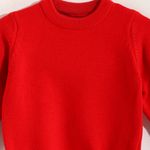 Red Circle Slip On Plain Basic Sweatshirt - Red - image 3