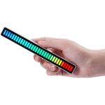 product_image_name-Generic-شريط ضوء LED، أنوار إيقاع موسيقى بتحكم صوتي مع مستشعر عالي الحساسية، شريط ضوئي محيط يعمل عبر USB، 8.9 × 2.0 × 1.2 بوصة مفعّل الصوت RGB-4