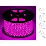 شريط ليد 80 اضاءة بينك لفة كاملة + 4 وصلات سنجل لجميع الاستخدامات داخل وخارج المنزل