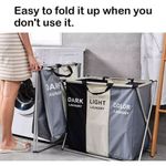 product_image_name-Generic-Laundry Basket With Stand - 3 Slots-2