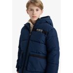 product_image_name-Defacto-Boy Waterproof Hooded Fleece Lined Puffer Jacket-3