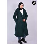 product_image_name-Generic-Share this product    Women Long Mohair Coat with Belt & High Neck – Modest Warm Overcoat Dark Green-6