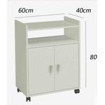 Coffee Corner وحدة ركن القهوه بها  تخزين متعددة الوظائف للقهوة، خزانة جانبية عصرية للمطبخ وغرفة المعيشة، أبيض، ٦٠ سم