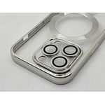 product_image_name-Generic-غطاء جراب مغناطيسي يدعم الماجسيف بحواف ملونة وتصميم رائع لهاتف ابل ايفون 14 برو - فضي / شفاف IPhone 14 Pro (6.1 Inch)-2