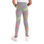 product_image_name-Diadora-Diadora Printed  Girls Cotton Leggings - Grey-3