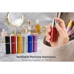 product_image_name-Generic-زجاجة رذاذ عطر قابلة لإعادة التعبئة، مصنوعة من الألومنيوم، بحجم مناسب للسفر، سعة 10 مل، مانعة للتسرب، عبوة جيبية للعطور والكولونيا ومستحضرات التجميل، تصميم محمول (ورد)-4