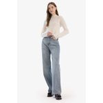 product_image_name-Defacto-Woman Straight Wide Trousers - Grey-4