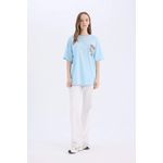 product_image_name-Defacto-تيشيرت نص كم اوفر سايز مطبوع برقبة مستديرة من سمايلي-2