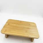 product_image_name-Generic-Natural Bamboo Wood Cutting Board, Stylish Raised Design, Ideal for Cutting Vegetables, Fruits, Meat, Cheese Serving, Durable, Easy to Clean, Antibacterial-2