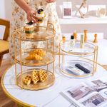 product_image_name-Generic-عرض الكيك والكب كيك والحلوى الصينية - مذهل بمستويين واضحين ومحور انيق لعرض الكعك والحلوى في حفلات الاستقبال والذكرى السنوية وغيرها-7
