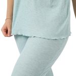 product_image_name-Zecotex- Women's Pajama Set – Soft Lounge Wear – Short Sleeve Top & Full-Length Pants-6