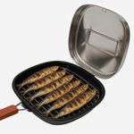 product_image_name-Generic-الشواية الكبيرة المثالية لشواء الفراخ والسمك بدون دخان من الفولاذ المقاوم للصدأ مع غطاء محكم-2