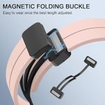 product_image_name-Generic-سوار سيليكون مع مشبك قابل للطي مغناطيسي لساعة Amazfit GTS 4 ميني - Bip 3 - GTS 2 ميني - Amazfit GTS 2-Amazfit GTS 4 - ساعة ذكية، أحزمة سيليكون سريعة الفك للنساء والرجال (وردي)-5