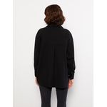 product_image_name-LC Waikiki-Buttoned Regular Long Sleeve Gabardine Women's Shirt Jacket-5