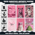 product_image_name-Generic-Soft Pink Wall Posters Set (12 Pack) – Ready to Install with Pre-Adhesive, Printed on 300g Glitter Coche Paper, Add a Motivational Aesthetic Touch for Teen Girls Room-3
