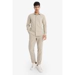 product_image_name-Defacto-Slim Fit Polo Neck Pique Long Sleeve Shirt-4