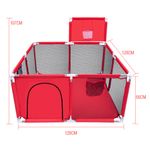 product_image_name-Generic-بيت كور لعب للأطفال قابل للطي 126 سم – مساحة آمنة للعب داخل المنزل-3