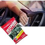 مناديل تنظيف مبللة توفر حماية ممتازة ودائمة لسيارتك، مجموعة العناية بالسيارة والتنظيف (عبوة من 30 مناديل معطرة برائحة الورد)