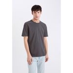 product_image_name-Defacto-Man Regular Fit Short Sleeve T-Shirt - ANTHRA-1