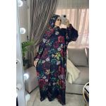 إسدال ساتان مطبوع. يناسب حتى 90 كجم.