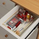 product_image_name-Generic-صينية زينة للمكياج ومستحضرات التجميل والحلي وديكور المنزل عطر مزخرفة مصنوعة يدويا من الزجاج لخزانة الملابس وغرفة النوم والحمام والمطعم ويتينج زجاج معدني مستطيلي متعدد الألوان .-5