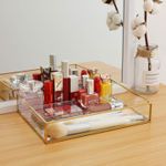 product_image_name-Generic-صينية زينة للمكياج ومستحضرات التجميل والحلي وديكور المنزل عطر مزخرفة مصنوعة يدويا من الزجاج لخزانة الملابس وغرفة النوم والحمام والمطعم ويتينج زجاج معدني مستطيلي متعدد الألوان .-7