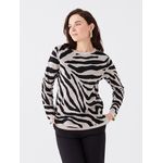 product_image_name-LC Waikiki-سويت شيرت نسائي طويل الأكمام من LC Waikiki بتصميم رقبة دائرية مطبوعة-1