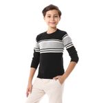 product_image_name-Andora-سويتر أولاد مزين بخطوط ملونة من أندورا-2