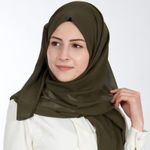 product_image_name-Generic-شيفون جورجيت، بأربعة مقاسات، طرحة و حجاب و خمار لف وماليزي - لون زيتونى-1