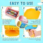 product_image_name-Generic-Mini Bubble Gun for Kids, 40 Holes Bubble Gun with Lights, 3000+ Bubbles Per Minute for Boys Girls Toddlers Indoor Outdoor Birthday Party Wedding-8
