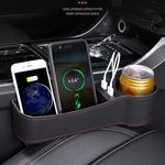 product_image_name-Generic-حامل الفجوة في مقعد السيارة - صندوقي تخزين مع منافذ USB-8