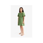 product_image_name-Defacto-Girl Standart Fit Woven Dress - Green-2