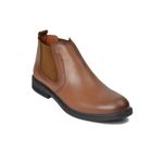 product_image_name-Generic-حذاء هافان نصف بوت من الجلد الطبيعي مع نعل مطاطي وإيلاستيك جانبي-1