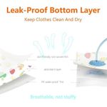 product_image_name-Generic-بافتات للأطفال الصغار للاستعمال مرة واحدة مقاومة للماء مع جيب لالتقاط الطعام مناسبة للتغذية والسفر والاستخدام الخارجي، تصميم فواكة، 10 قطع-7