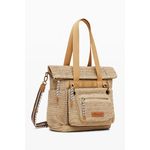 Desigual Large backpack with modular raffia design - image 2